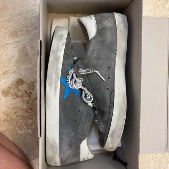 Mens Golden Goose Mint Super Star Low Top Sneakers - Picture 3 of 4